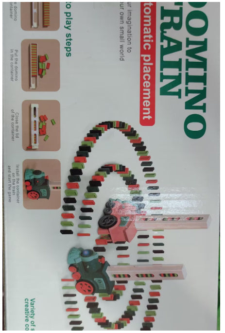 Domino Train Baby Toys Car Puzzle Automatic Release