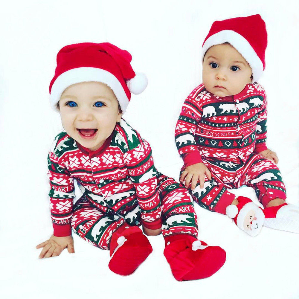 Infant Baby Boys Girls Christmas Santa XMAS