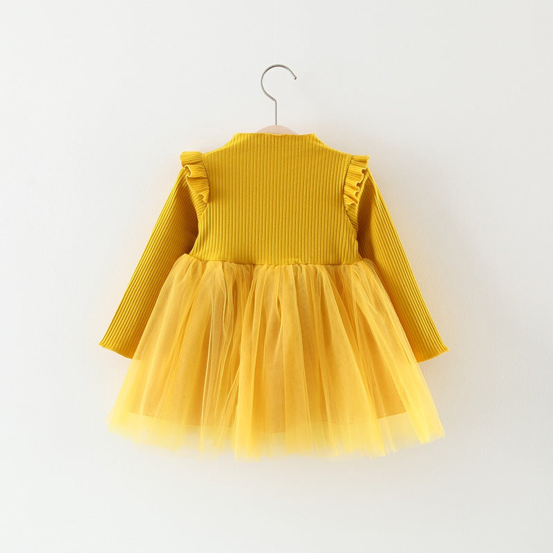 Autumn Girl Princess Dress Baby Girl Skirt Gauze Girl Children