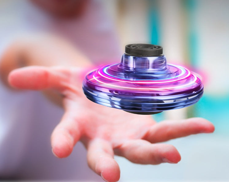 Mini Fingertip Gyro Toy Drone LED UFO Kids