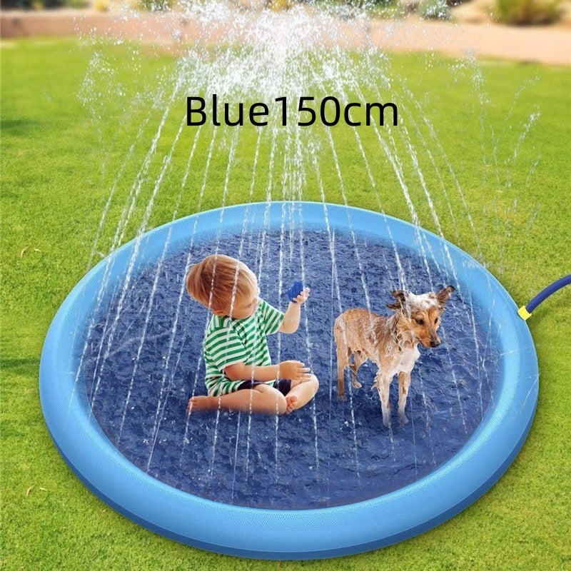 Non-Slip Splash Pad For Kids And Pet Dog Pool Summer Outdoor Water 
