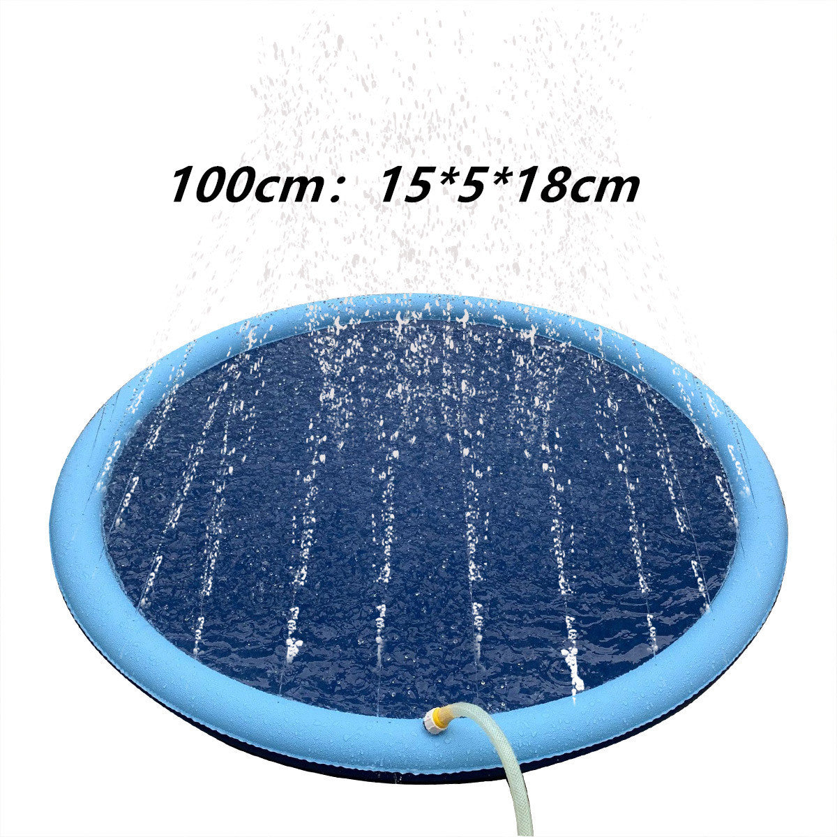 Non-Slip Splash Pad For Kids And Pet Dog Pool Summer Outdoor Water 