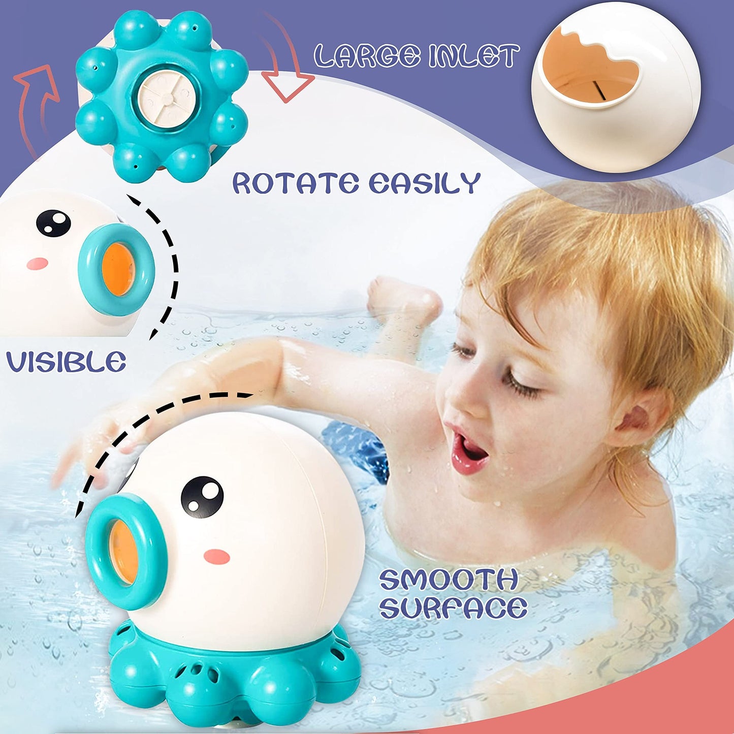 Octopus Fountain Bath Toy Water Jet