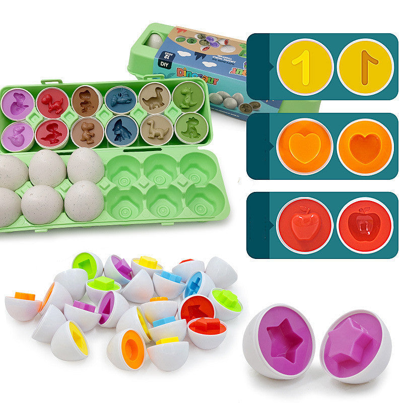 Baby Learning Educational Toy Smart Egg Toy Games Shape Matching Sorters Toys Montessori Eggs Toys