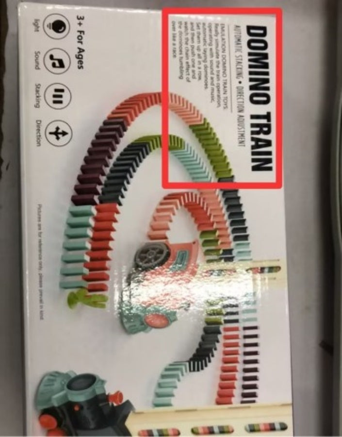 Domino Train Baby Toys Car Puzzle Automatic Release